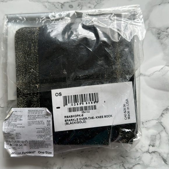 American apparel over the knee sparkle sock - Picture 2 of 2
